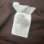 Cashmere Blend Pants Wide Leg Brown Drawstring Casual Lounge Cozy Bougee Fall XS Photo 3