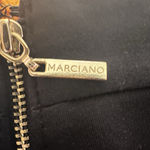 Marciano  Lamb Leather Black Pencil Skirt Back Zip Stretchy Y2K Style Size 6 Chic Photo 7