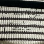 Free People Bohemian Grunge Thermal Striped Long Sleeve Top Size Large Boatneck Photo 3