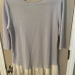 Living Doll  Los Angeles scoop neck 3/4 sleeve ruffle lace trimmed tunic. Photo 7
