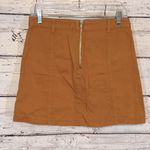 Forever 21 Jean Skirt Mini w Front Lacing Rust-Large Photo 1