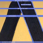 Dana Buchman DARK BLUE & BLACK BROCADE STRAIGHT LEG ANKLE LENGTH TROUSERS (4) Photo 7