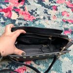 Michael Kors MICHAEL Selma Medium Studded Saffiano Leather Messenger Black Photo 7