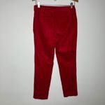 Talbots red velveteen Chatham ankle pants women's size 4P Christmas holiday Photo 8