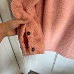 Marine layer  pink Eden Sherpa Overshirt jacket size small Photo 8