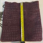 Free People  Burgundy Suede Crossbody Photo 6