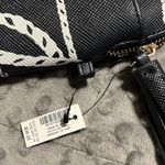 Chico's Chico’s blue white tassel print tech bag cosmetic pouch navy blue zip close NWT Photo 9