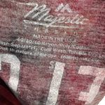 Majestic Travis Kelce Kansas City Chiefs Red Tie Dye Short Sleeve Tee Small Photo 1