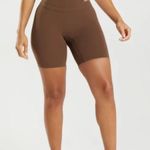 Gymshark x Whitney Simmons V3 Dandelion Brown Biker Shorts Photo 0