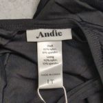 ANDIE NWT Bali Black Deep V-Neck Long Torso Womens Swimsuit One Piece Large Tall Photo 2