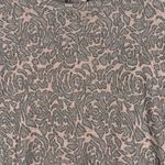 Cut Loose Dress Brown Floral Print 3/4 Sleeve Jersey Knit Office Casual Dress XS Photo 5