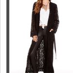 Chaser  Black Lace sheer Kimono Robe M/L Photo 11