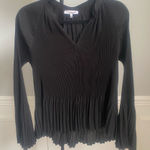 Current Air  Los Angeles Black Long Sleeve‎ Blouse Size Small Photo 0