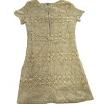 Lulus  Dress Womens X Small Yellow Lace Mini Love You For‎ Eternity Shift Flirty Photo 4