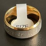 8mm gold forever love ring size 7 Photo 6