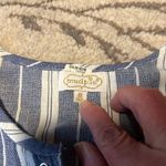 Mud Pie  swim suit coverup. Size medium. Excellent condition. Blue white striped Photo 2