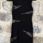 Bisou Bisou Black Lace Bodycon Dress Sz 6 Sleeveless Cocktail Mini Party Bodycon Photo 0