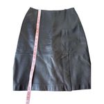 Mixit Vintage 1990’s Black Genuine Leather High Waisted Pencil Skirt Size 6 Photo 6