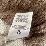 Hippie Rose Hippie‎ Rose V-Neck Striped Pullover Sweater Brown Cream Knit Cozy Womens Small Photo 5