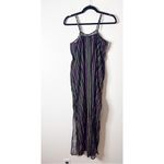 a.n.a  Cotton Linen Striped Maxi Sun Dress XS Swim Coverup Photo 3