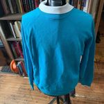 Tultex Vintage Sweats Appeal  cross-stitch Dutch doll blue collared L sweatshirt Photo 2