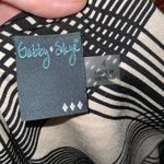 Gabby Skye Women’s  Black & Tan Criss Cross Pattern Anywhere Bell Cuffs Dress 4 Photo 12