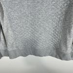L.L.Bean  Womens Quilted Quarter Zip Pullover Sweatshirt Long Sleeve Gray SZ‎ XS Photo 9