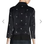 Rebecca Minkoff NWT Wes Moto Jacket Blue Velour XS Velvet Studded Stars Photo 4
