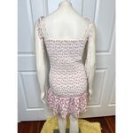 The Impeccable Pig Hello Darling White Floral Smocked Mini Dress w/ Eyelet Hem Photo 5