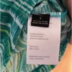 Sweet Heart Neckline Green/Yellow Short Sleeve Top Yellow Size L Photo 3