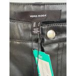 VERO MODA NWT  Bella High Rise Sexy Faux Leather Biker Black Trousers Size Small Photo 6