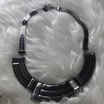 Silver‎ statement piece Aztec necklace Gray Photo 0
