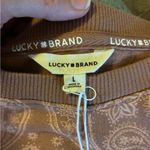 Lucky Brand NWT Paisley Crewneck Long Sleeve Top sz L Photo 2