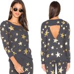 Chaser Starry Night Back Cutout Pullover Sweatshirt Medium Photo 1
