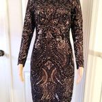 Betsy and Adam  Sequin Formal Sheath Dress  Size 4 Photo 0