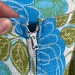 1950’s vintage Mode O’Day Blue and Green Floral Day Dress Photo 3