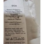 J.Crew Linen Tiered Tank Top Womens Size S Lightweight Tee White Photo 4