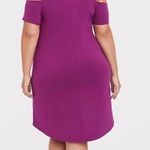 Torrid Cold Shoulder Mini Jersey Tshirt Dress Photo 1