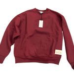 We Wore What NWT  Deep Red Crewneck Sweatshirt Photo 0