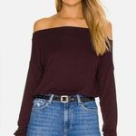 Paige NEW Plum off the shoulder women's bodysuit Photo 0