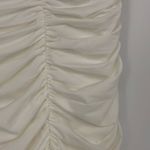 Hello Molly  Montage Moment Dress in White size 4/Small NWT Ruched Off Shoulder Photo 6