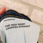 7 For All Mankind NWT b(air) The High Waist Cropped Straight Troubador Wash 31 Photo 9