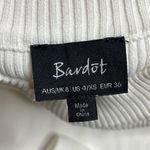 Bardot  white ribbed sleeveless mock neck body suit size 4 / xs Photo 2