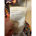 Free People  NWT Show Me Love Navy Floral Puff Sleeve Romper Sz Small Linen Blend Photo 9