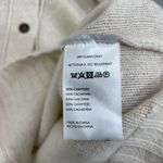 Pilcro Anthropologie  Asymmetrical Cashmere Cardigan Women L Ivory Button Sweater Photo 3