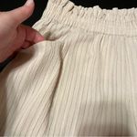 Current Air Anthropologie‎  Womens SZ Large Cream Pull On Paper Bag Wide Leg Pant Photo 7