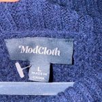 Modcloth Cowl Neck Blue Sweater size L Photo 1
