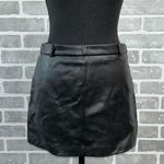 ZARA  | Faux Leather | Black MINI Skirt | Women’s Size Small | Soft Leather Photo 0