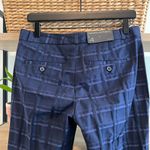 Banana Republic NWT Avery Mid-Rise Jacquard Trim Navy Dress Pant Trouser, 4 Photo 5
