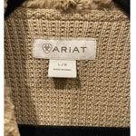 Ariat Faux Suede Fur Tan Knit Vest Photo 1